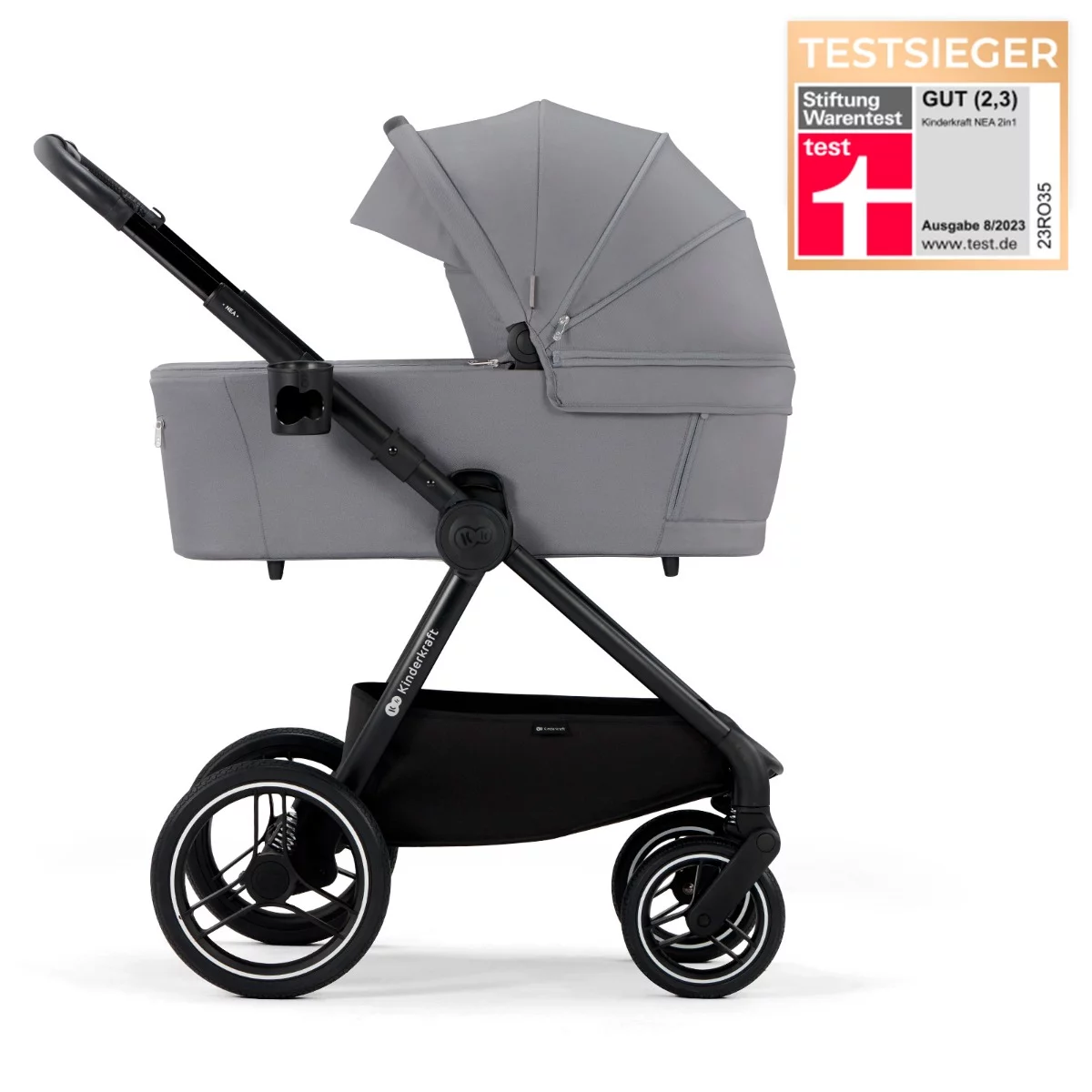 Kinderkraft Nea Platinium Grey Kombikinderwagen Kinderkraft Nea Platinium Grey Kombikinderwagen
